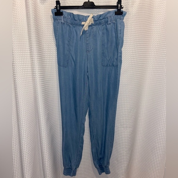 Women’s HARLOW 100% tencel elastic waist paperbag Joggers size small - Picture 2 of 11